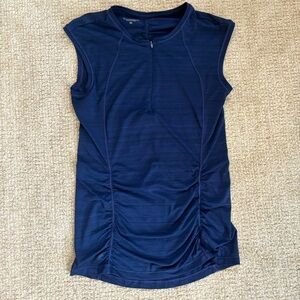 Athleta Pacifica Run Bike Navy Top - size XS